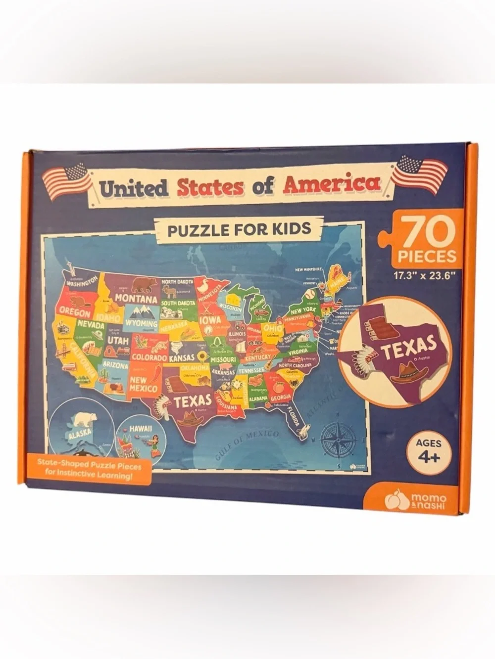 United States of America Puzzle for Kids 4+ 70 Pieces